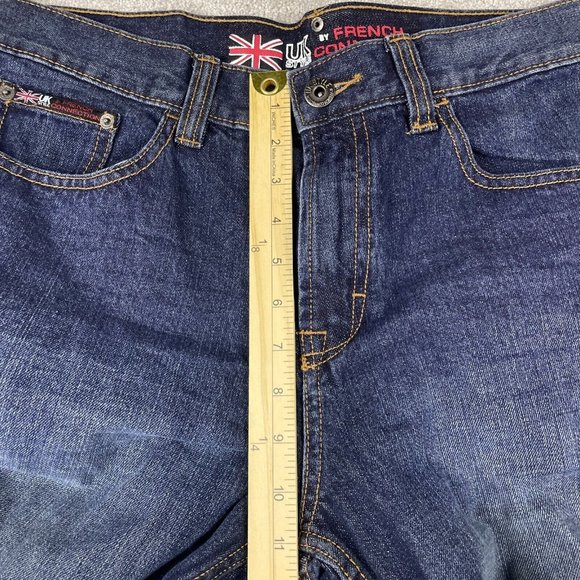 UK Style by French Connection Jeans Mens Size 33x30 Straight Leg Dark Wash Denim - Picture 12 of 15